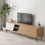Hanah Home Soporte de TV Fiona - Roble, Blanco